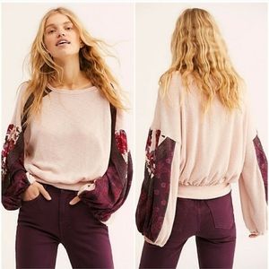NWT Free People Casual Clash Top